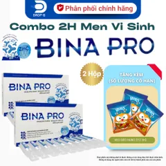 (Chính Hãng) Combo 2 hộp Men Vi Sinh bào tử lợi khuẩn [2H TPBVSK Bina Pro] - 2Hx20ống/10ml