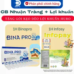 (Chính hãng) Combo Hỗ Trợ Nhuận Tràng + Bổ Sung Lợi Khuẩn [TPBVSK Binapro + TPBVSK Infosy] - 2 hộp