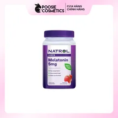 Kẹo dẻo ngủ ngon Natrol Gummies 5mg 180 viên Mỹ vị dâu