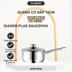 Nồi Quánh Có Nắp WMF Diadem Plus 16cm - Thép Không Gỉ Cromargan® Bền Bỉ, Thiết Kế Sang Trọng, Đa Năng Cho Món Sốt & Nấu Ăn Lành Mạnh