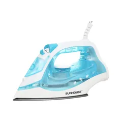 Bàn là hơi nước SUNHOUSE SHD2065 - Công suất 1600W, màu xanh, chế độ phun hơi và nước, bảo hành 12 tháng