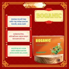 BOGANIC (hộp 100 viên) - TPBVSK Hỗ trợ bị người bị viêm gan; Giảm dị ứng, mề đay, mụn nhọt 