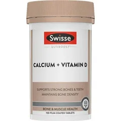 Viên uống Swisse Calcium + Vitamin D Mini Tabs 150 viên - Hỗ trợ xương chắc khỏe và tăng cường hấp thu canxi tự nhiên