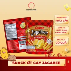 Bánh Snack Khoai Tây Jagabee Vị Ớt Cay 100% Từ Khoai Tây Tươi - Snack Nhật Bản Giòn Rụm, Thơm Ngon Khó Cưỡng