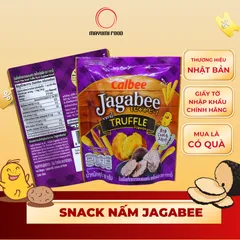 Bánh Snack Khoai Tây Jagabee Vị Nấm Truffle 100% Từ Khoai Tây Tươi - Snack Nhật Bản Giòn Rụm, Thơm Ngon Khó Cưỡng