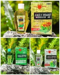 Dầu Gió Eagle Brand 24ml - Giảm Cảm, Chóng Mặt - Dầu Xoa Bóp Hỗ Trợ Sức Khỏe USA