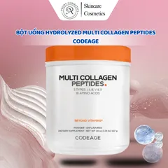 Bột Uống Hydrolyzed Multi Collagen Peptides CodeAge - Hỗ Trợ Da Căng Mịn, Tăng Độ Đàn Hồi, Chống Nếp Nhăn, Hỗ Trợ Sụn Khớp