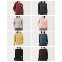 Áo len cổ tròn nữ Muji