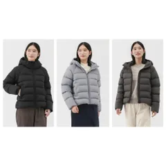 Áo phao lông vũ có mũ nữ Muji