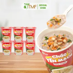 Combo 6 Ly Cháo Yến Mạch Gạo Lứt Giảm Cân Tiện Lợi 43g - Thực Phẩm Dinh Dưỡng Tâm Minh Foods, Ăn Liền Nhanh Chóng Cho Sức Khỏe