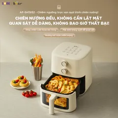 Nồi Chiên Không Dầu BEAR 5L AF-5H15I52 Công Suất Lớn Chiên Nướng Ngon