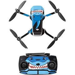Miếng Dán Trang Trí Flycam Mavic Mini Se - Mini 1 - Mini 2 - Cá Mập Xanh