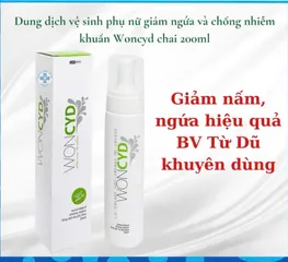 Dung Dịch Vệ Sinh Phụ Nữ Woncyd 200ml Chính Hãng – Làm Sạch Dịu Nhẹ, Cân Bằng pH
