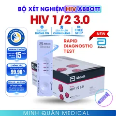 Bộ test xét nghiệm HIV tại nhà - Abbott Bioline HIV-1/2 3.0 - Phát Hiện Sớm HIV, Độ Chính Xác Cao 99.8%