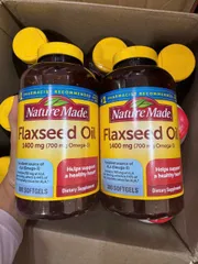 Dầu Hạt Lanh NATURE MADE 300 viên - Hỗ Trợ Tim Mạch, Cải Thiện Sáng Mắt và Giảm Mỏi Mắt, Chính Hãng Nguyên Chất
