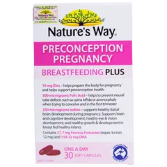 Nature's Way PreConception Pregnancy Breastfeeding Plus - Bổ sung DHA, EPA, vitamin và khoáng chất trước trong và sau thai kỳ