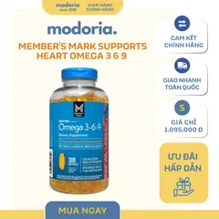 [modoria.] Viên uống dầu cá Omega 3 6 9 Member's Mark Supports Heart Health 300 viên Mỹ