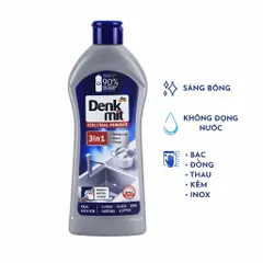 Dung Dịch Tẩy Rửa Inox Đánh Bóng Denkmit 3in1 300ml - Loại Bỏ Cặn Bẩn và Dầu Mỡ, Bảo Vệ Thiết Bị Kim Loại Chính Hãng Đức