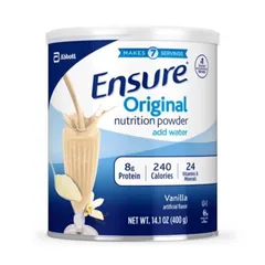Sữa Bột Ensure Powder 400g - Thực phẩm dinh dưỡng bổ sung cho người già, trẻ em kén ăn, hỗ trợ tăng cường sức khỏe, hương vị vani thơm ngon