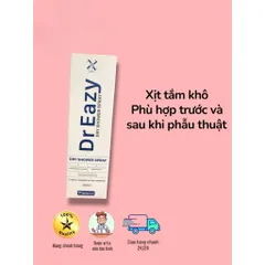 Xịt tắm khô DR.Easzy giúp vệ sinh vết thương và lành sạch cơ thể mà không cần dùng nước (Chai 100ml)