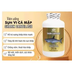 VIÊN UỐNG SỤN CÁ MẬP SHARK CARTILAGE NUHEALTH 750mg BỔ XƯƠNG KHỚP 300 VIÊN