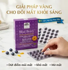Viên Uống Bổ Mắt New Nordic Blue Berry 60 Viên - Hỗ Trợ Thị Lực và Trí Nhớ Từ Thiên Nhiên, Dinh Dưỡng (date 9/27)