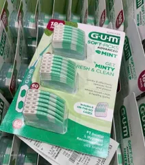 Tăm Nha Khoa Sunstar GUM Advanced Mint - Mẫu Mới - Hàng Mỹ