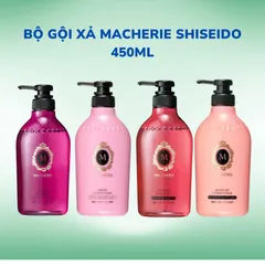 Dầu Gội & Xả Macherie Shiseido 450ml – Dưỡng Tóc Mềm Mượt, Thơm Lâu Chuẩn Nhật