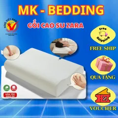 Gối cao su non tự nhiên cao cấp ZARA chữ U người lớn chống ngáy hỗ trợ giảm mỏi cổ vai gáy siêu mềm dễ chịu ngủ ngo