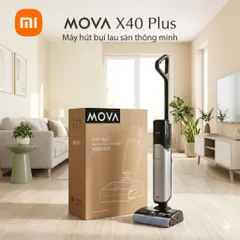 Máy hút bụi & lau sàn X!a0 mI Deerma MOVA X40 Plus, nước nóng 90 độ, tự sấy giẻ lau