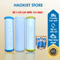 Bộ 3 lõi lọc nước 123 AQUA - Thay thế cho các máy lọc nước RO trên thị trường (ảnh thật)