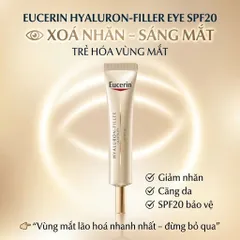Kem Dưỡng Chống Lão Hóa Mắt Eucerin Hyaluron-Filler + Elasticity Eyes Contour Care SPF20 15ml _ Chống Nhăn, Lão Hóa Da Mắt (date 1/27)