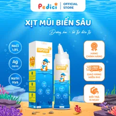 Dung dịch xịt mũi AiryUp 1.9% - Muối biển, Nano Bạc, Dưỡng ẩm và Kháng khuẩn cho Trẻ em từ 3 tháng tuổi (75ml)