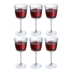 BỘ 6 LY VANG PHA LÊ PHÁP CRISTAL D'ARQUES MACASSAR 350ML