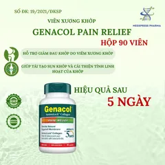 [Nhập Khẩu Canada] Viên Uống Xương Khớp Genacol Pain Relief Chứa Glucosamine Và Collagen Giảm Đau, Tái Tạo Sụn Khớp 90v
