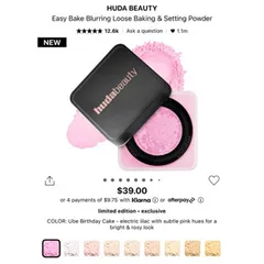 Phấn phủ bột huda beauty easy bake loose baking & setting powder