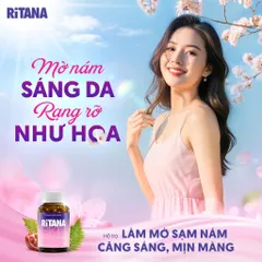 [Đầy đủ tem tích điểm] Viên uống RITANA - Trắng da mờ sạm nám hộp 60 Viên & Hộp 30 Viên