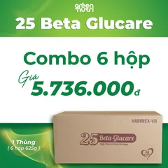 Sữa Hạt Ngũ Cốc 25 Beta Glucare - Combo 6 Hộp 625Gr Hỗ Trợ Tiểu Đường, Thuần Chay, Không Đường Tinh Luyện, Dinh Dưỡng Cao