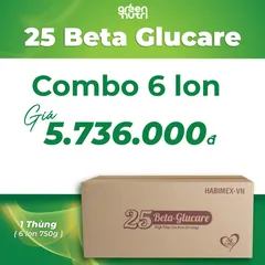 Combo 6 Lon Sữa Hạt Ngũ Cốc 25 Beta Glucan - Thức Uống Hỗ Trợ Người Tiểu Đường, Thuần Chay, Không Đường, Dinh Dưỡng Tốt Cho Tim Mạch
