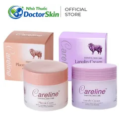 Kem dưỡng ẩm mỡ cừu tím kem dưỡng da mỡ cừu cam Careline Lanolin/Placenta Cream Úc size 100ml