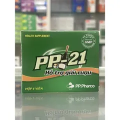 Viên uống hỗ trợ giải rượu PP-21 - 4 viên/hộp