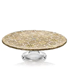 Đĩa chân đế IVV Arabesque Gold Leaf