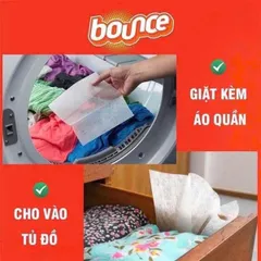 Giấy thơm quần áo Bounce 400 tờ – giúp quần áo mềm mại, lưu hương lâu