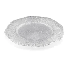 Đĩa tròn IVV Diamante Charger trắng 34cm