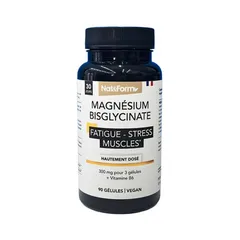Magie Bisglycinate 1500mg thuần chay Nat&Form Pháp 90 viên