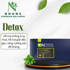 [ Date 2026 Siêu giải độc ] Siberian Super Natural Nutrition. Detox Pro.Active  giúp chống oxy hóa, giải độc gan 16 gói