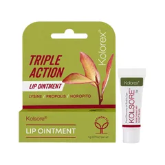 Kem hỗ trợ giảm chàm môi, loét môi, herpes môi Kolorex Kolsore Lip Care Ointment 5g