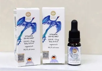 Vitamin D3K2 MK7 Sunday Natural Dạng Giọt – hỗ trợ hấp thụ dưỡng chất