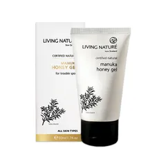 Gel loại bỏ mụn, giảm thâm mụn mật ong manuka Living Nature Manuka Honey Gel 50ml