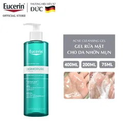 Gel Rửa Mặt Eucerin Cho Da Nhờn Mụn 200ml Dermopure Clinical Purifying Cleanser
